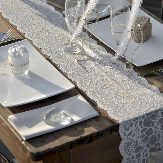 Tischläufer in Spitzenoptik