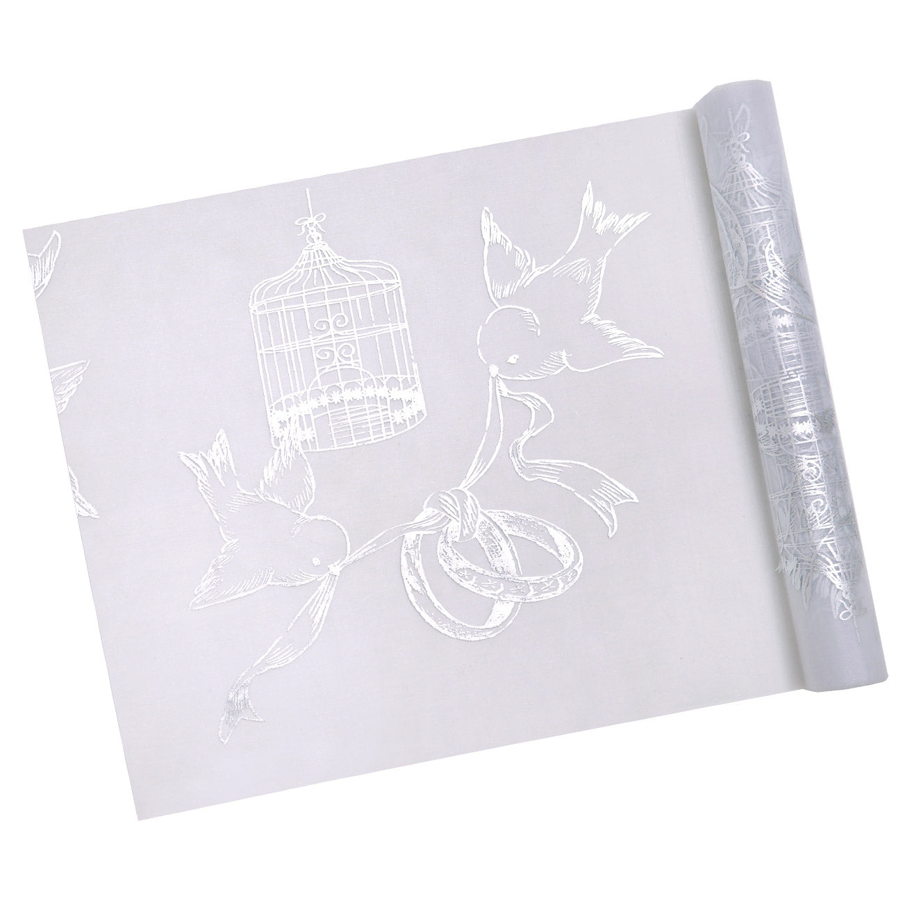 Tischläufer mit Hochzeitsmotiv