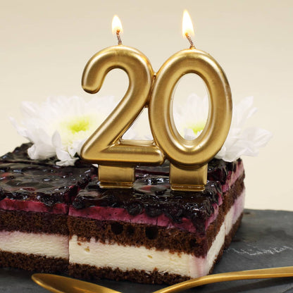 Tortenkerze in Gold tolle Deko zum Geburtstag