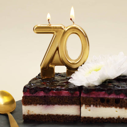 Tortenkerze in Gold tolle Deko zum Geburtstag