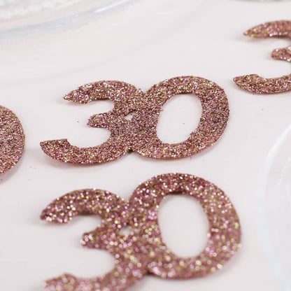 Streudeko XXL-Glitzer-Konfetti in Rosé - Zahlen