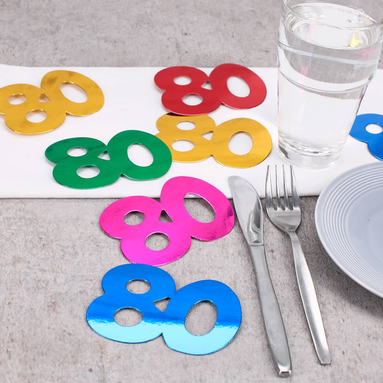 Jumbo Konfetti zum 80. Geburtstag