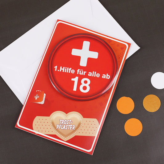 Geburtstagskarte zum 18. Geburtstag