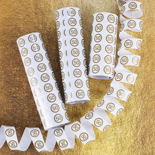 Luftschlangen zur Goldhochzeit