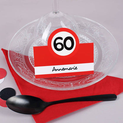 Tisch-Karten Verkehrszeichen