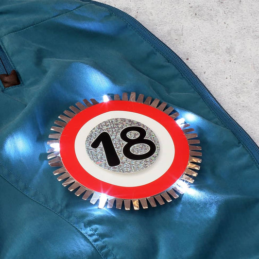 LED - Blink-Button zum Geburtstag