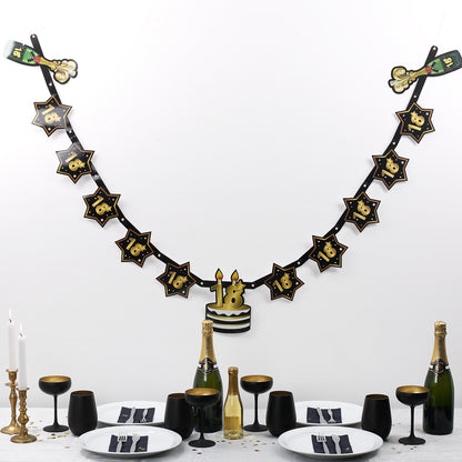 Geburtstagsgirlande zum18. Geburtstag - Star