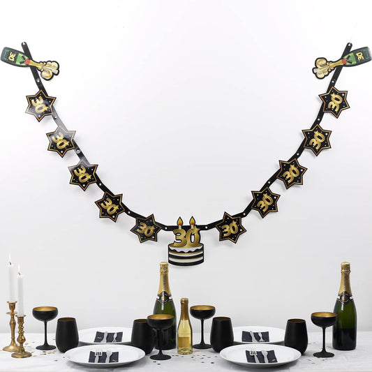 Geburtstagsgirlande Star - zum 30.