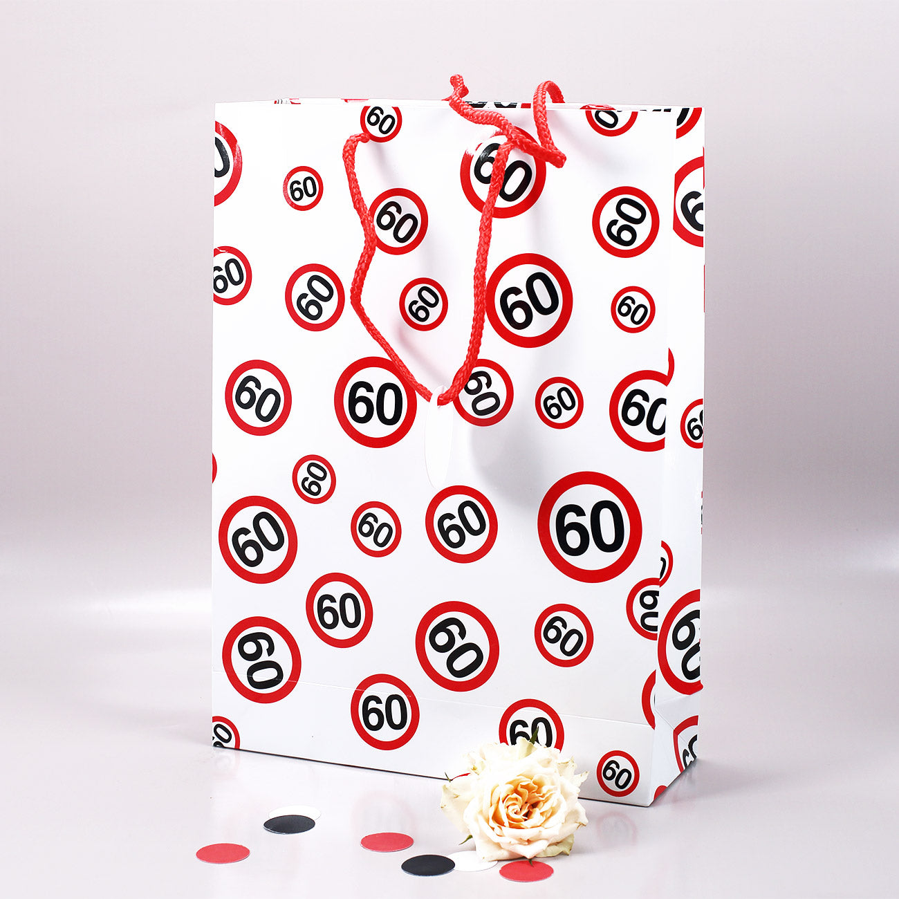 Geschenktasche mit Verkehrszeichen 60