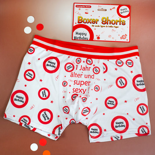Boxer Shorts "1 Jahr älter" zum Geburtstag