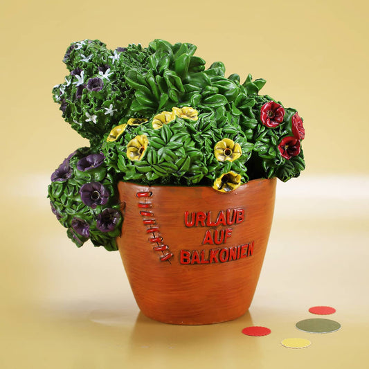 Spardose Urlaub auf Balkonien