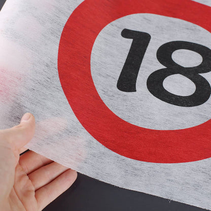 Verkehrszeichenmotiv mit Alter nach Wunsch