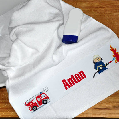 Handtuch Feuerwehrmann Feuerwehr Name